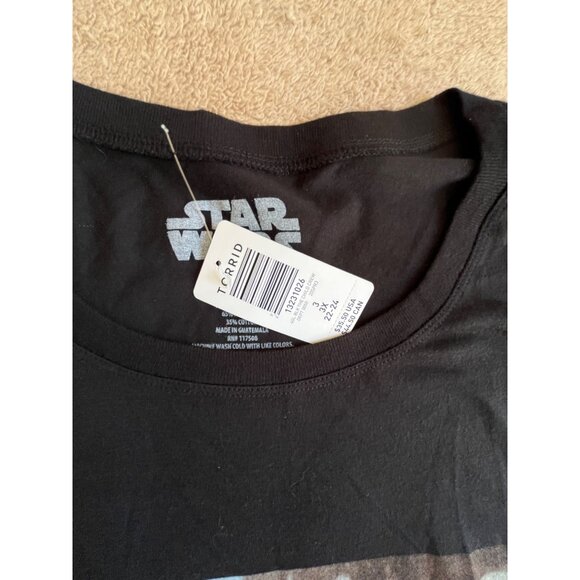 Star Wars Mandalorian Grogu Womens T-Shirt By Torrid Black Graphic Tee Size 3XL - Picture 3 of 11
